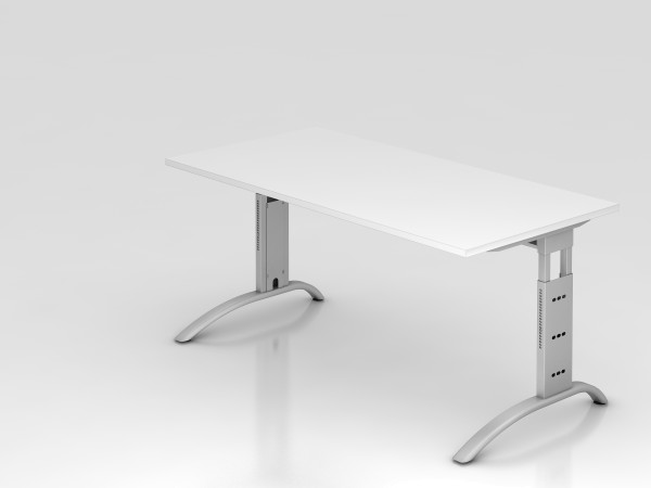 HAMMERBACHER F-Serie höhenverstellbarer Schreibtisch mit C-Fuß Gestell