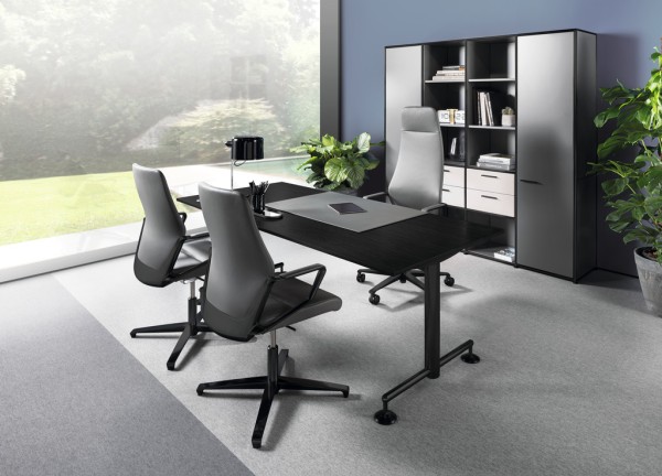 Bosse Design Elektrisch höhenverstellbarer Schreibtisch M1-Desk - Black Edition