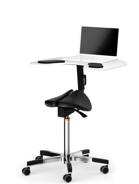 Salli Ellbow Table Twin Stuhl mit integrierter Tischplatte