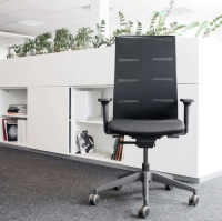 Bürodrehstuhl Lento agilis matrix MT12 mit hoher Rückenlehne und sensosit® Sitztechnologie