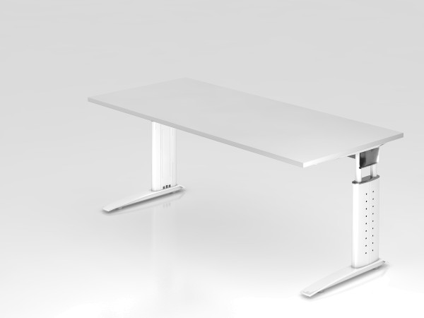 HAMMERBACHER U-Serie höhenverstellbarer Schreibtisch mit C-Fuß Gestell