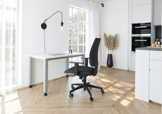 Schreibtisch Hammerbacher QS6-Serie höhenverstellbar, Mini Office